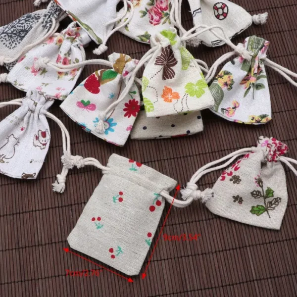 Cotton Muslin Bags Drawstring Bags for Reusable Sachet Teas Craft Spices Jewelry - Image 2