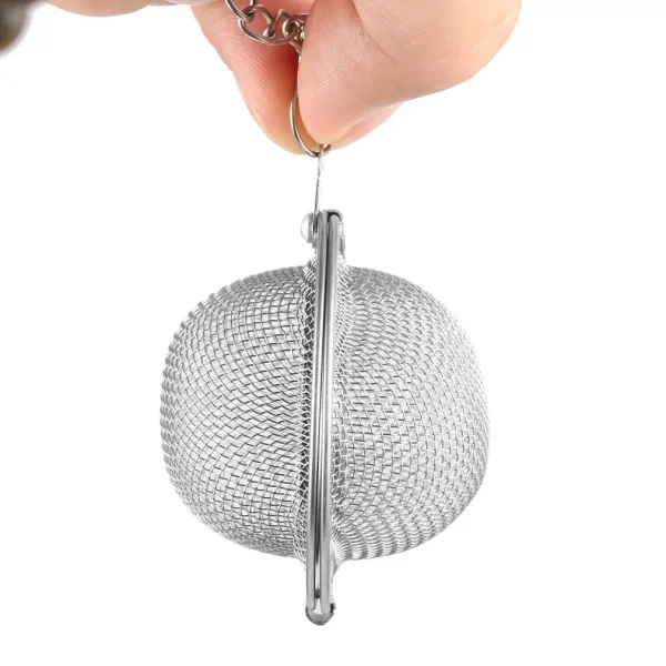 Stainless Steel Sphere Locking Spice Tea Ball Strainer Mesh Infuser tea strainer Filter infusor Mesh Herbal Ball cooking tools - Image 3